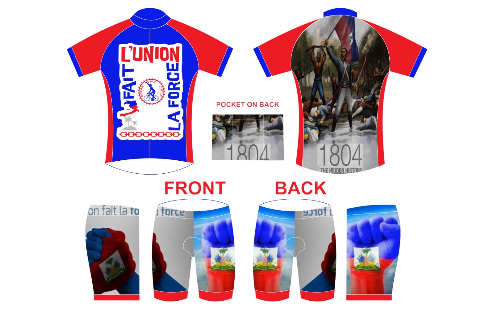 BTC Haitian Flag Day '24 Cycling Kit