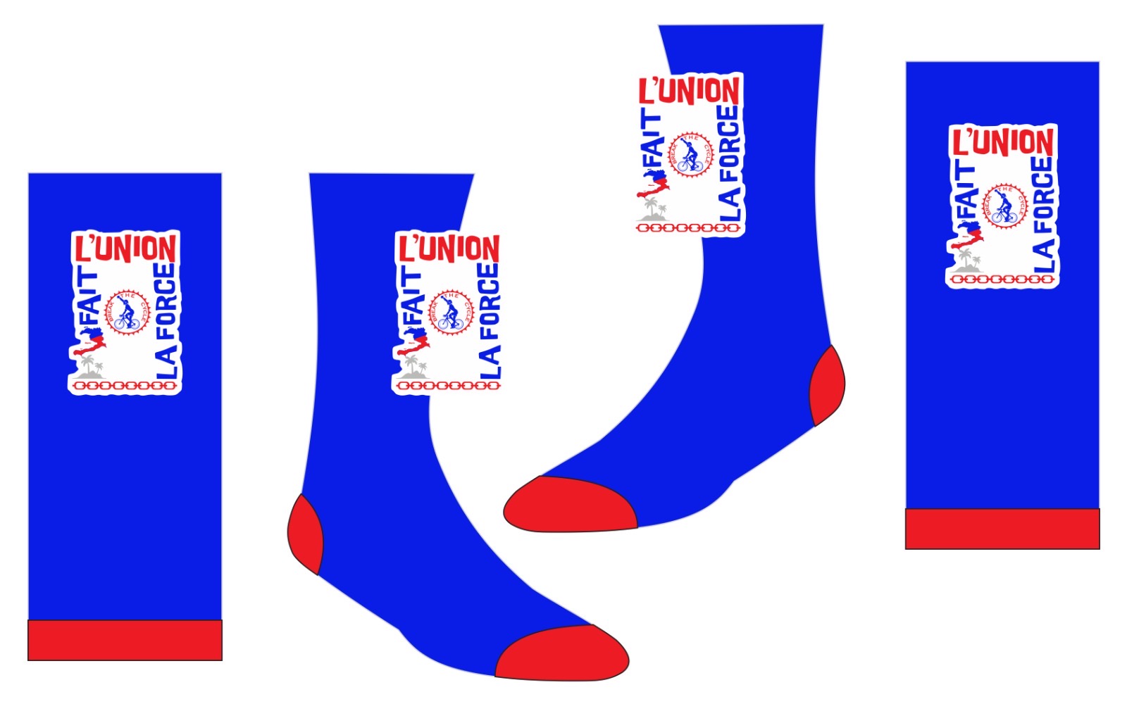 BTC Haitian Flag Day '24 Socks